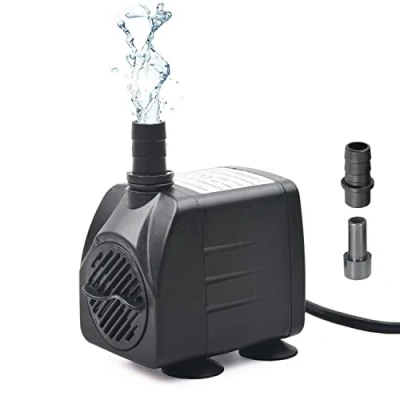 Abbildung von Apore Mini Wasserpumpe Aquarium Pumpe Tauchpumpe Teichpumpe Wasserspielpumpe Submersible für Aquarium, Gartenteich Springbrunnen (15W 1000L/H)