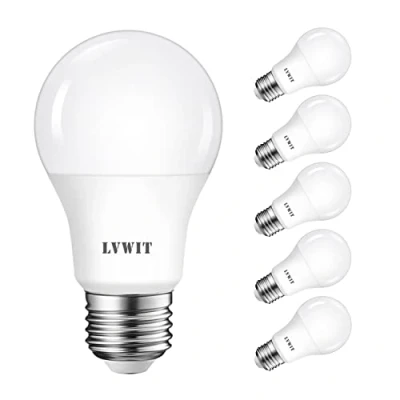 Abbildung von LVWIT LED E27 Birne 60W Kaltweiß 6500K, ultrahell 806 lm, matte Lampe (6er Pack)