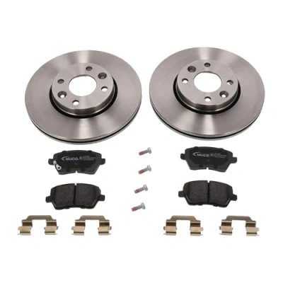 Abbildung von VAICO V46 1229 Bremsscheiben und beläge Vorderachse Belüftet RENAULT: Modus / Grand Modus, CLIO 3, NISSAN: Note I, MICRA 3
