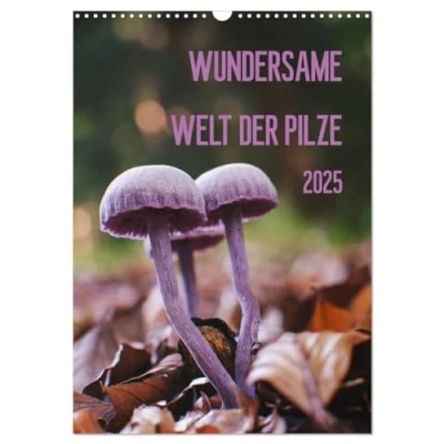 Abbildung von Wundersame Welt der Pilze (Wandkalender 2025 DIN A3 hoch), CALVENDO Monatskalender