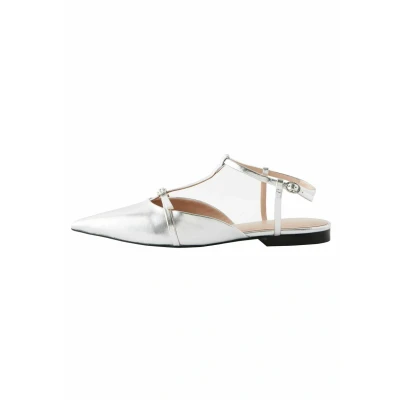 Abbildung von Next Forever Comfort Point TOE Regular FIT Slingballerina, Damen, Größe: 39, Silver Schuhe