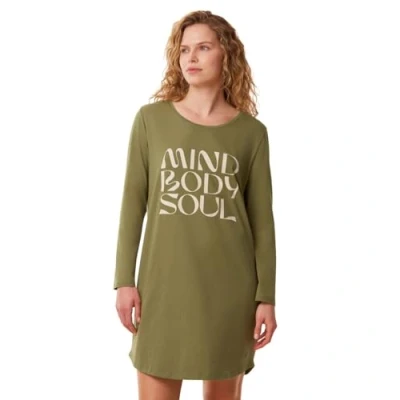 Abbildung von Triumph Damen Nightdresses NDK LSL X, MARTINI Olive, 48