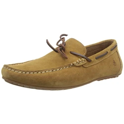 Abbildung von Hush Puppies Reuben Suede Herren Tan Bootsschuhe
