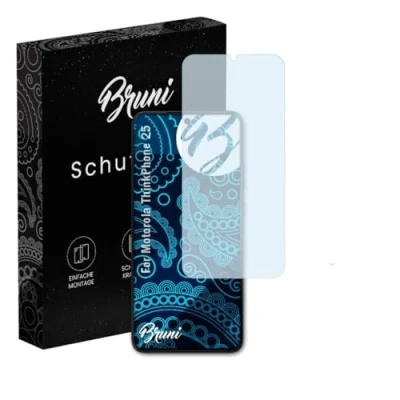Abbildung von Bruni Schutzfolie kompatibel mit Motorola ThinkPhone 25 Folie, glasklare Displayschutzfolie (2X)