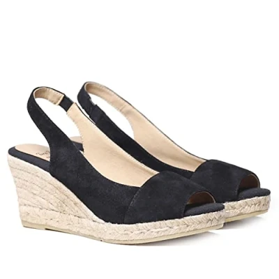 Abbildung von Toni Pons Monzaa Keilsandalette, Damen, Größe: 35, Negre Schuhe