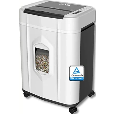 Abbildung von Aktenvernichter, Papierschredder bis 120 Blatt gleichzeitig, Autofeed Schredder, P5, Reisswolf mit 19L Papierkorb, Extrem leise nur 65dB, Kreuzschnitt Partikelschnitt, Automatische Abschaltung