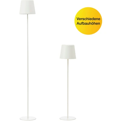 Abbildung von Brilliant LED Außen Stehlampe &quot;Kaami&quot;, Akkubetrieben, 129 cm, 350 lm, 3000 K, 3 Stufen dimmbar, Metall