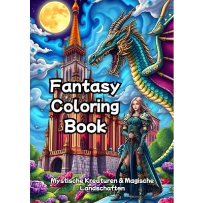 Abbildung von Fantasy Malbuch für Erwachsene: Ein voller Zauber und Legenden