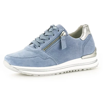 Abbildung von Gabor Keilsneaker &quot;TURIN&quot;, mit schönen Metallic Details, Freizeitschuh, Halbschuh, Schnürschuh