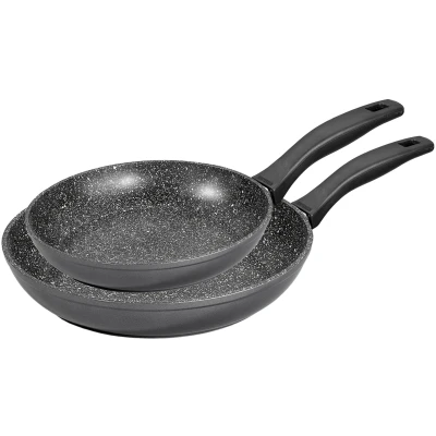 Abbildung von STONELINE Pfannen Set, Aluminiumguss, (Set, 2 tlg., 1x Bratpfanne Ø 24 cm, 28 cm), Induktion
