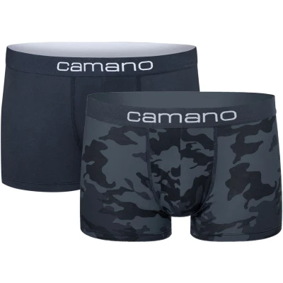 Abbildung von camano 2 PACK Panties, Herren, Größe: Medium, Blue fog mix