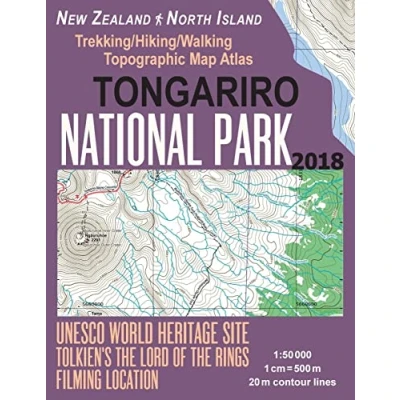 Abbildung von Tongariro National Park Trekking/Hiking/Walking Topographic Map Atlas Tolkien&#039;s The Lord of Rings Filming Location New Zealand North Island ... (Travel Guide Hiking Maps for Zealand)
