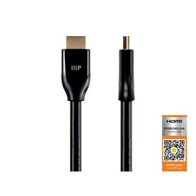 Abbildung von Monoprice Zertifiziert Premium High Speed HDMI Kabel 25 &#039; Schwarz