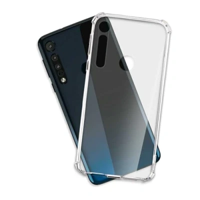 Abbildung von mtb more energy® Hülle Crystal Armor kompatibel mit Motorola One Macro (6.2&#039;&#039;) verstärkte Ecken Anti Shock Schutzhülle Case Cover Tasche