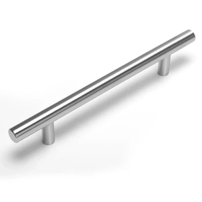 Abbildung von goldenwarm 1 Stück Schrank Schublade Türgriff Stangengriff LS201BSS128 Bohrlochabstand 128mm Hohle Edelstahl Küchenschrank Möbelgriffe Kleiderschrank Zieht Griffe