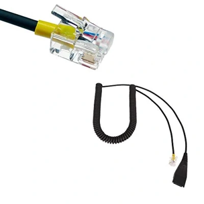 Abbildung von GEQUDIO RJ Kabel einzeln für GX3+ GX5+ kompatibel mit Mitel, Aastra, GEQUDIO, Poly/Polycom und Gigaset Telefon
