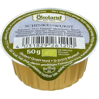 Abbildung von Ökoland Gourmet Schinkenwurst (50 g) Bio