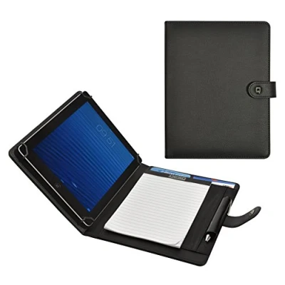 Abbildung von Desq Schreibmappe Tablet Hülle Universalhalter 7 10,4 Zoll Magnetverschluss Stifthalter Schlankes Dutch Design, 3688, Schwärz