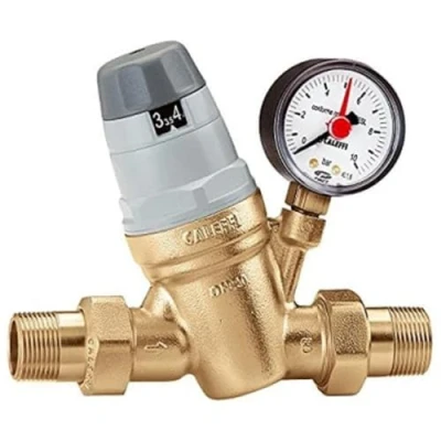 Abbildung von Caleffi Wasserdruckregler 3/4 25Bar mit Manometer (535051)