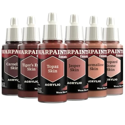Abbildung von The Army Painter, Warpaints Fanatic Flexible Triad: Warm Skin Tones, 6 x 18 ml Acrylfarbe, Miniatur Hobbybemalung, Für Wargaming