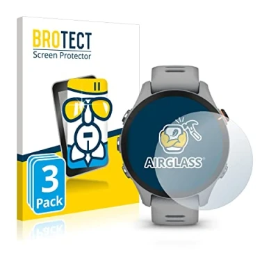 Abbildung von BROTECT Schutzglas für Garmin Forerunner 255S (3 Stück) Schutzfolie Panzer Folie Glas [Extrem Kratzfest 9H, Anti Fingerprint, Ultra Transparent]