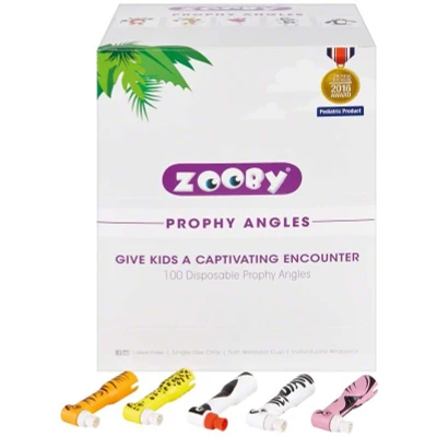 Abbildung von Zooby Einweg Prophy Winkelstücke 100er Pack 100 sortiert