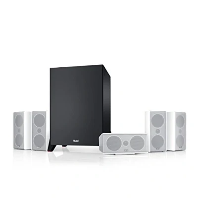 Abbildung von Teufel CONSONO 35 MK3 5.1 Set Heimkino mit Micro HiFi Satelliten, Höhe Sprachverständlichkeit, Starker Subwoofer(optional kabellos) Weiß