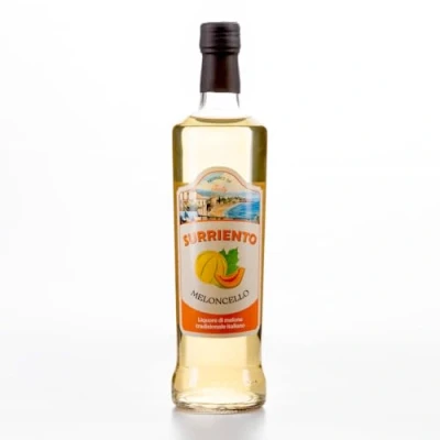 Abbildung von Meloncello „Surriento“ BORDIGA 1888, Melonen Likör mit 20% Melonensaft, aus dem Piemont, Italien, 0,5 L, Vol.