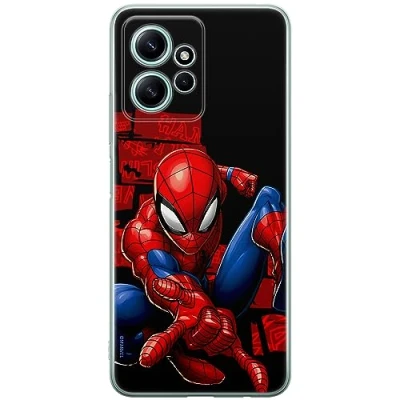 Abbildung von ERT GROUP Handyhülle für Xiaomi REDMI Note 12 4G Original und offiziell Lizenziertes Marvel Muster Spider Man 040 optimal an die Form des Handy angepasst, hülle aus TPU