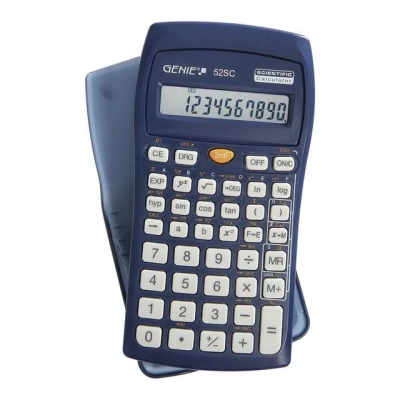 Abbildung von GENIE Taschenrechner 52 SC, 136 Funktionen, 10 stelliges Display, nicht programmierbar, blau