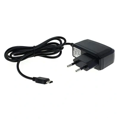 Abbildung von subtel® Ladegerät 1,1m kompatibel mit Nintendo DS Lite, Ladekabel System Connector Netzteil Auflader 5V 1A / 1000mA Anschluss Stecker
