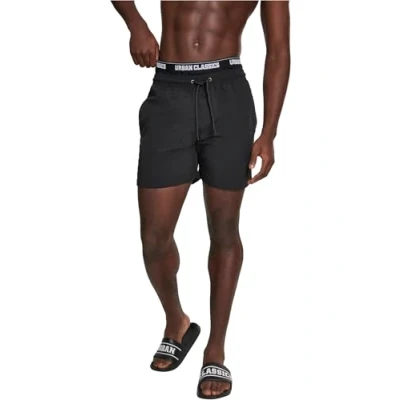 Abbildung von Urban Classics TWO IN ONE SWIM Badeshorts, Herren, Größe: XL, Black/white
