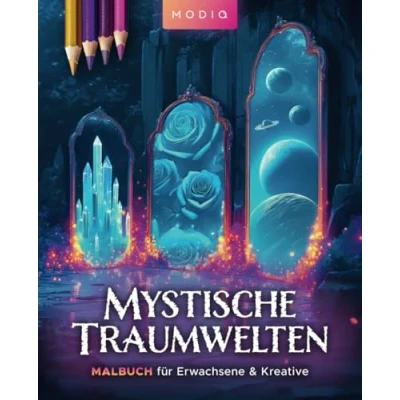 Abbildung von Mystische Traumwelten Fantastisches Malbuch für Erwachsene, Jugendliche und Kreative: Fantasievolle Ausmalbilder mit schwebenden Städten, magischen ... Toren zauberhaften Landschaften