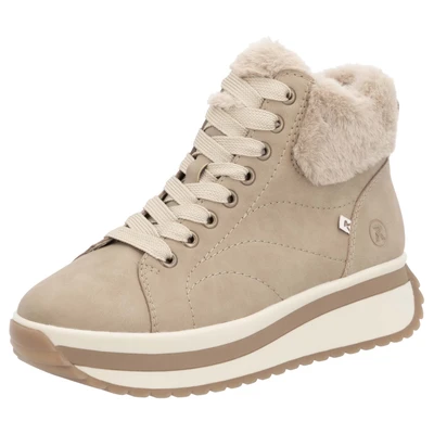 Abbildung von Rieker EVOLUTION Winterboots Keilsneaker, Plateauboots mit Fellimitatkragen