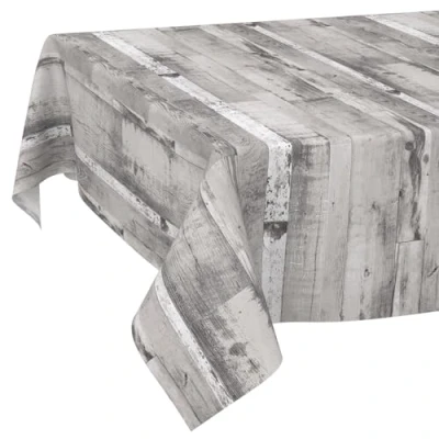 Abbildung von ANRO Tischdecke Wachstuch abwaschbar Wachstuchtischdecke Wachstischdecke Holz Diele Grau 500x140cm