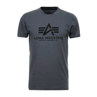 Abbildung von Alpha Industries Tshirt print grey/black, Herren, Größe: Small, Grey/black