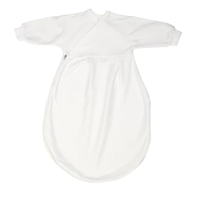 Abbildung von Dein Kinderland Alvi Baby Mäxchen Innensack Schlafsack Baumwolle weiß mit Babylöffel Babyschlafsack Ganzjahresschlafsack Innenschlafsack (56 cm)