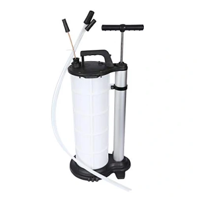 Abbildung von Wiltec Manueller Fluidextraktor mit 9 Liter Tank, Vakuumabsaugpumpe für Öl, Schmierstoffe, Wasser und andere Flüssigkeiten 3 Schläuchen, PPC Handpumpe