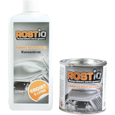 Abbildung von Rostio 0,5 Liter Tankentroster Plus 250ml Tankversiegelung Set