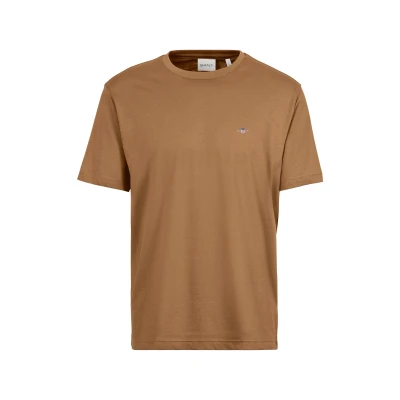 Abbildung von GANT Printed Archive Shield Tshirt basic, Herren, Größe: 3XL, Roasted walnut