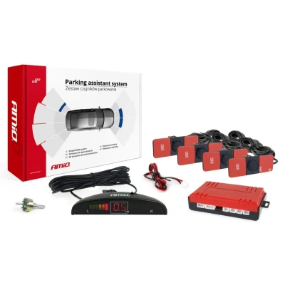 Abbildung von AMiO LED 02255 Einparkhilfe mit Bohrer vorne und hinten Sensor, Montageanleitung 4