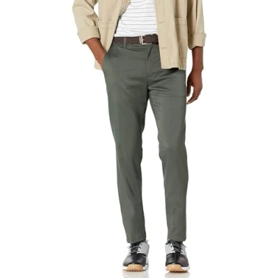 Abbildung von Amazon Essentials Herren Golf Stretchhose, Schmale Passform, Olivgrün, 36W / 31L