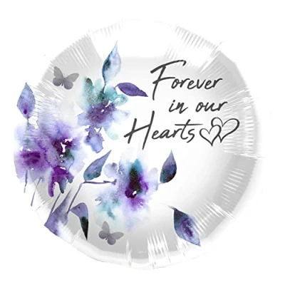 Abbildung von Folat 67944 Folienballon für immer in unseren Herzen 45 cm, Weiß