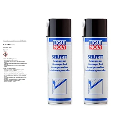 Abbildung von 2x LIQUI MOLY 6135 Seilfett Spray Hohlraumversiegelung Dose Aerosol 500ml