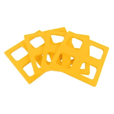 Abbildung von Camco 44500 Nivellierblockkappe, bietet stabilere und sicherere Oberfläche für Wagenheber oder Stabilisatoren, 2 Blöcke zusammen, 4er Pack