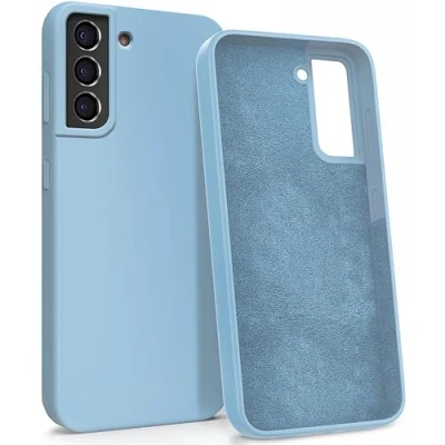 Abbildung von MyGadget Hülle für Samsung Galaxy S21 FE Gummierte Handyhülle [ 3 Layer Struktur ] Schutzhülle mit Soft Inlay &amp; Hardcase Cover außen Baby Blue