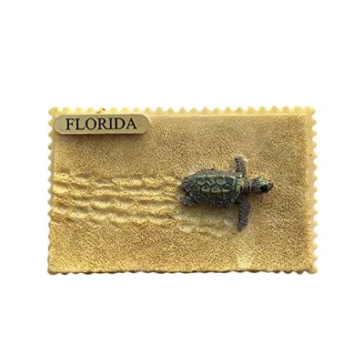 Abbildung von Florida USA 3D Strand Kühlschrank Magnet Harz Reise Souvenirs, handgemachte Haus &amp; Küche Dekoration Sammlung Geschenk