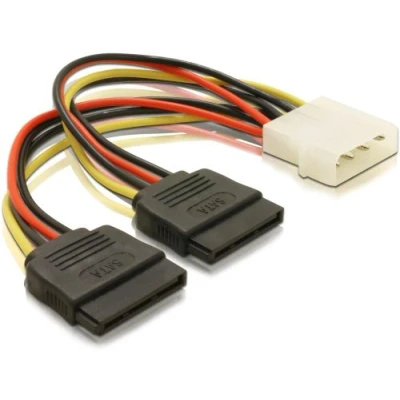 Abbildung von Delock Kabel Power SATA HDD 2x &gt; 4pin Stecker