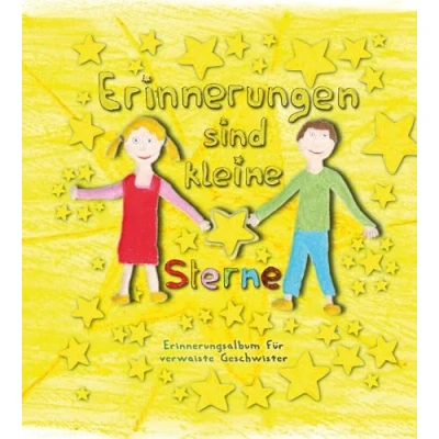 Abbildung von Erinnerungen sind kleine Sterne Erinnerungsalbum für verwaiste Geschwister