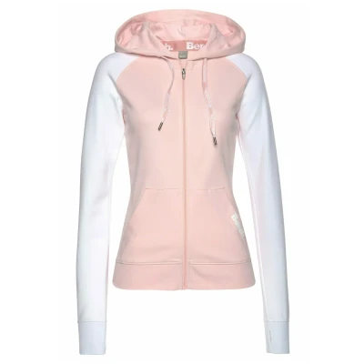 Abbildung von Bench Sweatjacke, Damen, Größe: 32/34, Rosa weiß
